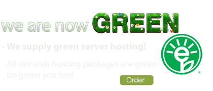 grönt webhotell