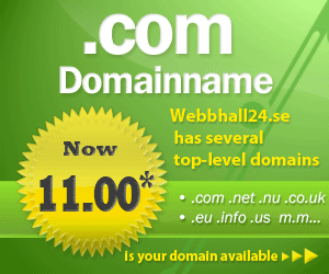 Beställ domänamn till ditt webbhotell